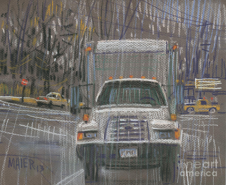 Truck Painting - Close-Out Delivery Truck by Donald Maier