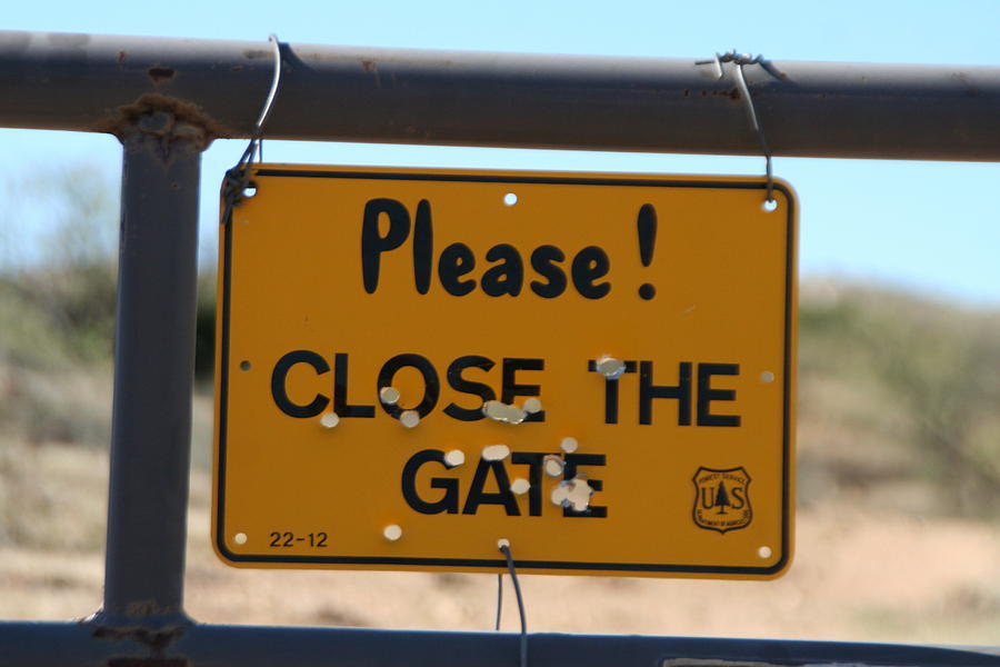 Close the gate Photograph by David S Reynolds
