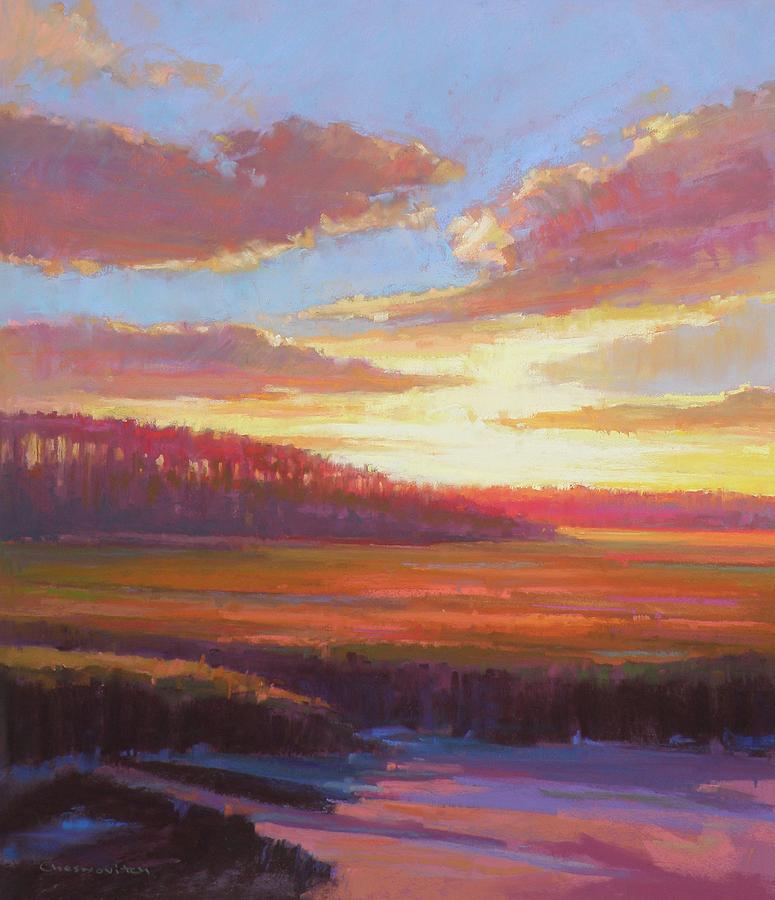 Sunset Pastel - Close to Home by Ed Chesnovitch