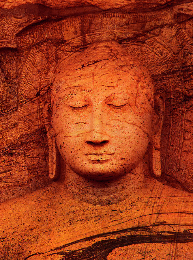 Close Up Buddhist Statue Photograph by Grant Faint