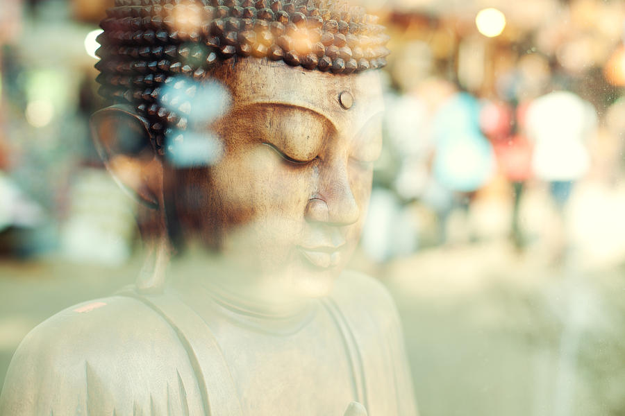 Close-up of a Buddha statue (Sri Lanka) Photograph by Xsandra