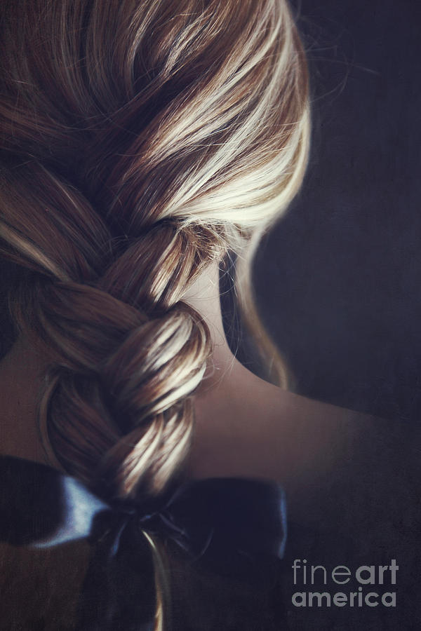 Close up of a girl hair braided Photograph by Sandra Cunningham
