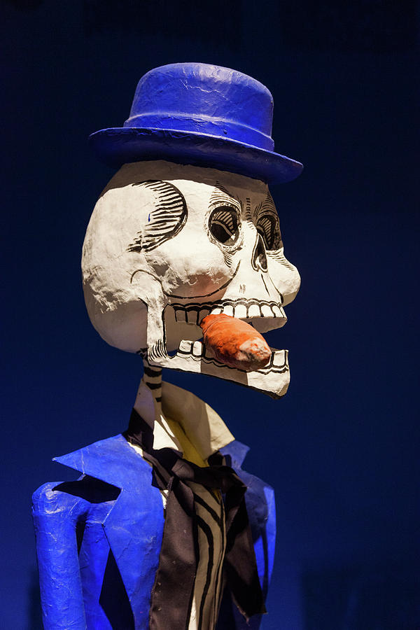 Halloween Photograph - Close-up Of A Skeleton Statue by Panoramic Images