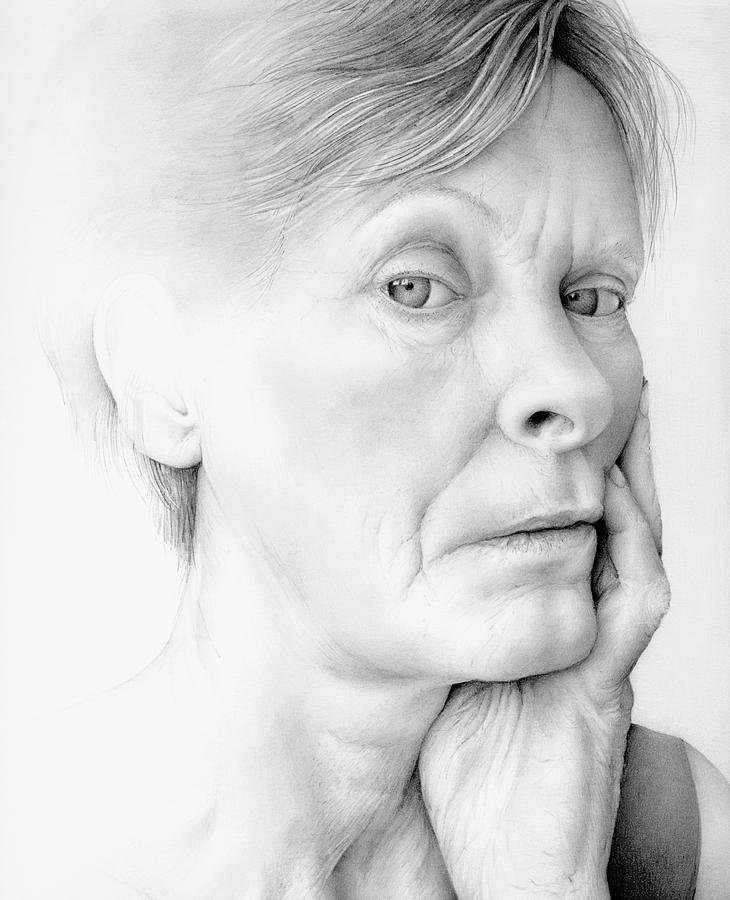 Close Up Of Aging Woman Photograph by Ikon Ikon Images