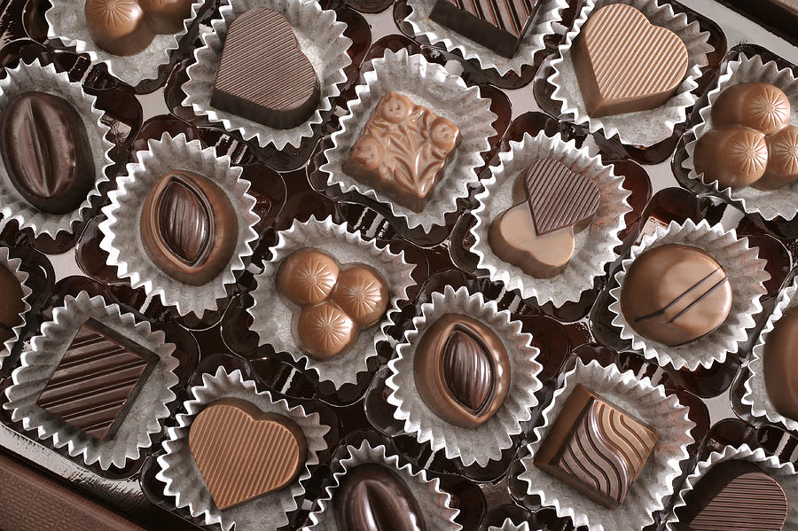 Close up of assorted chocolates Photograph by Imagedepotpro