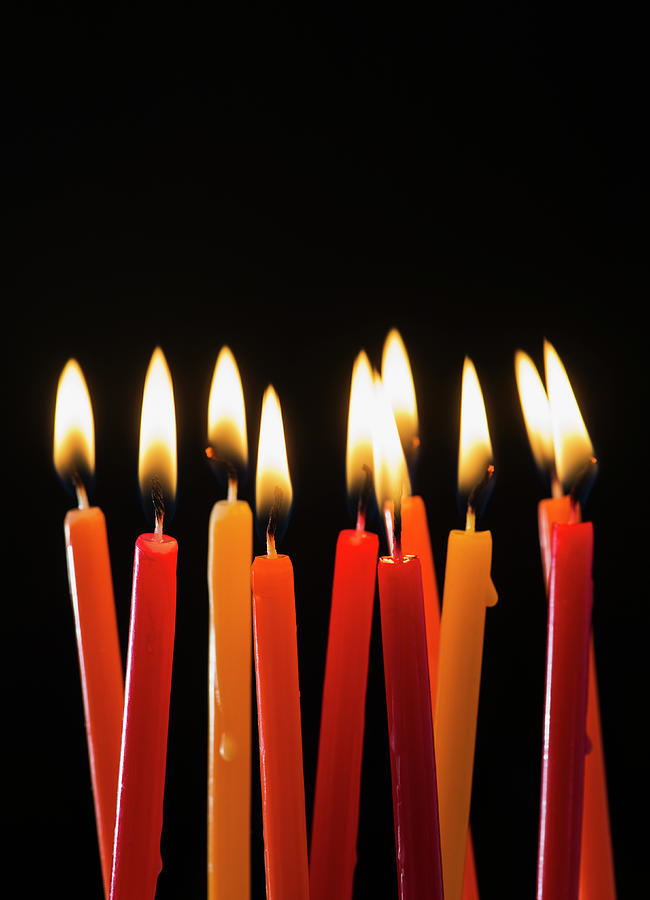 Close-up Of Birthday Candles Photograph by Daniel Grill