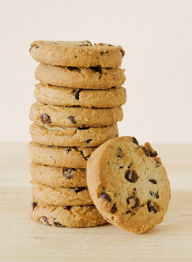Close Up Of Chocolate Chip Cookies Photograph by Tetra Images