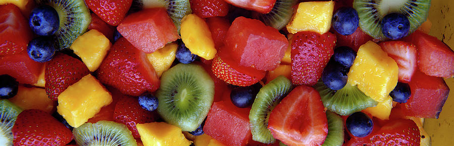 Still Life Photograph - Close-up Of Fruit Salad by Panoramic Images