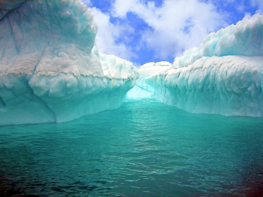 Close Up Of Iceberg With Fluted Photograph by Miva Stock - Pixels