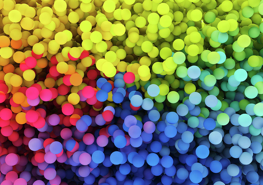 Close Up Of Multicolored Balls Photograph by Ikon Ikon Images
