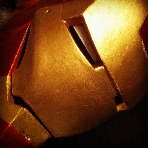 Avengers Photograph - Close Up Of My Im Helmet. Forgot To by Ed Loera
