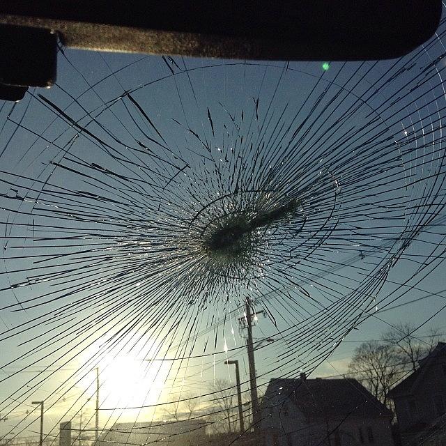 Close Up Of My Smashed Windshield. Wish Photograph by Kegan Piper