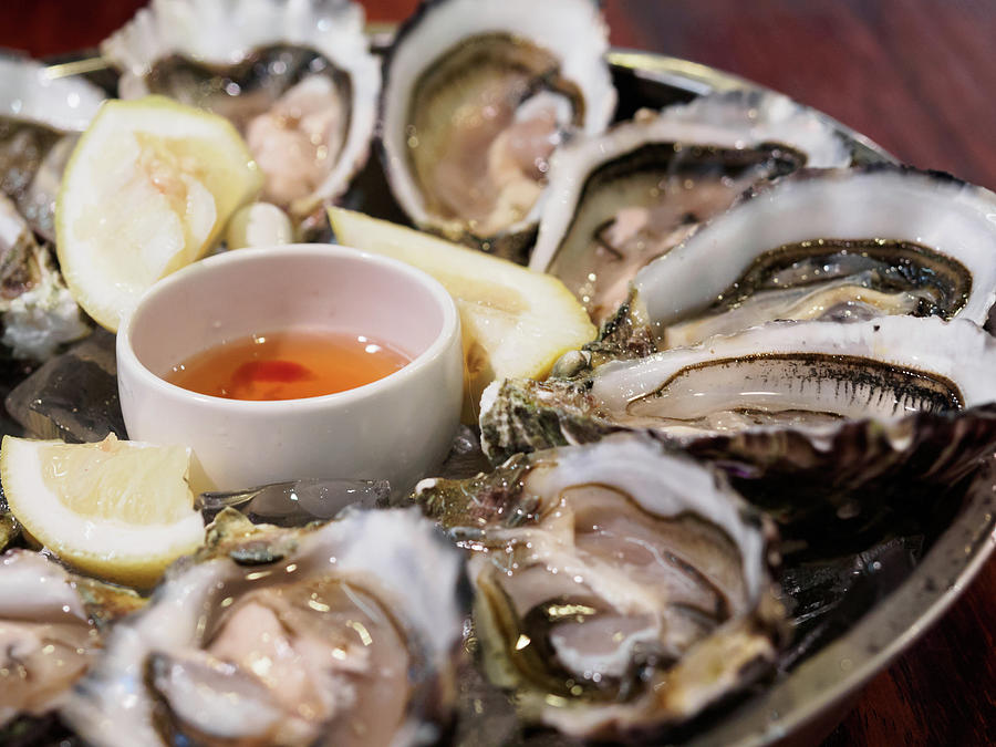 Close-up Of Oysters Served In Plate Photograph by Kelvin Kam / Eyeem Close-up Of Oysters Served In Plate Photograph by Kelvin Kam / Eyeem