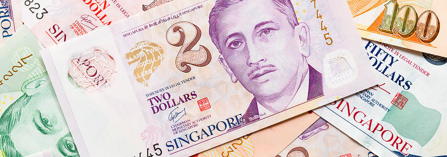 Politician Photograph - Close-up Of Singaporean Currency by Panoramic Images
