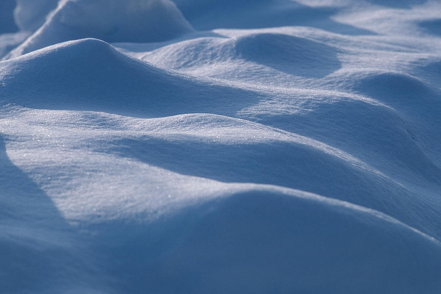 Close-up Of Snow Pattern Alaska Photograph