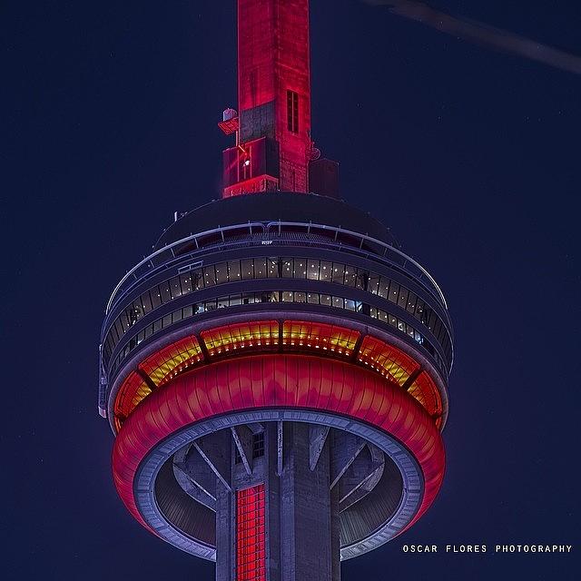 Canada Photograph - Close Up Of The Cn Tower #toronto #tdot by Oscar Flores