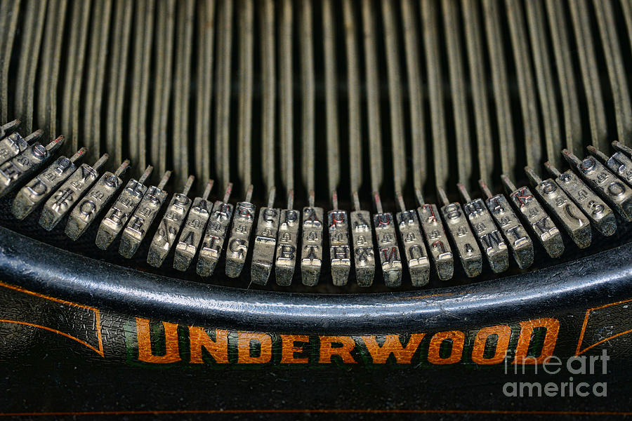 Close up of vintage typewriter keys. Photograph by Paul Ward