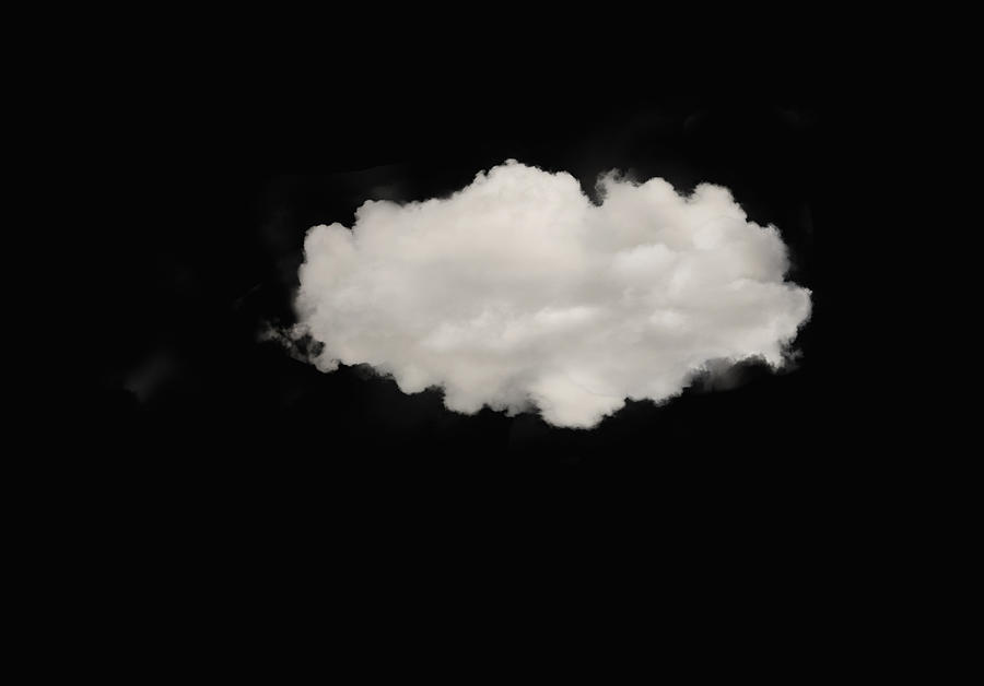Close up of white cloud in dark sky Photograph by John M Lund Photography Inc