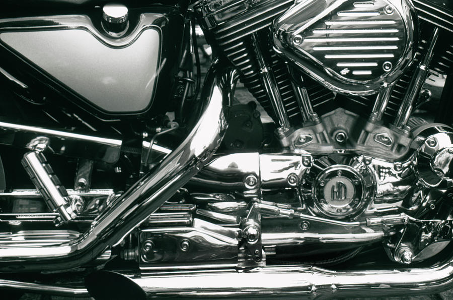 Close Up, Side View Of A Motorcycles Photograph by Ron Koeberer - Fine ...