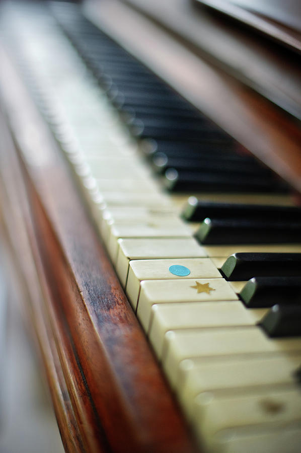 Close Up View On Antique Piano Photograph by Elisabeth Schmitt