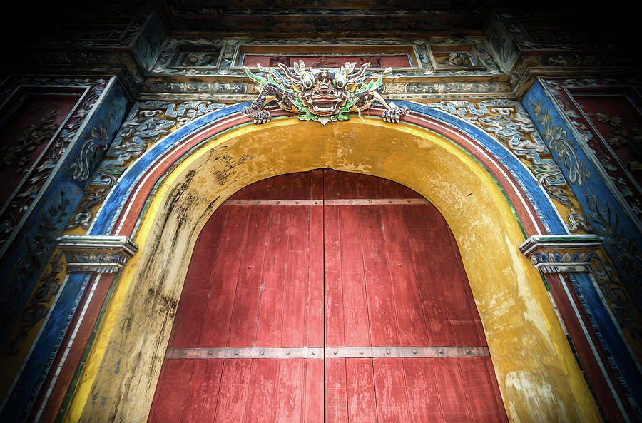 Closed Citadel Gates To Hue City In Photograph by Kyolshin