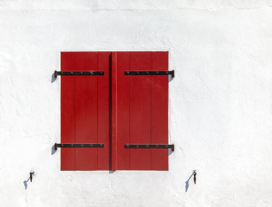Closed red shutters Photograph by Dutourdumonde Photography