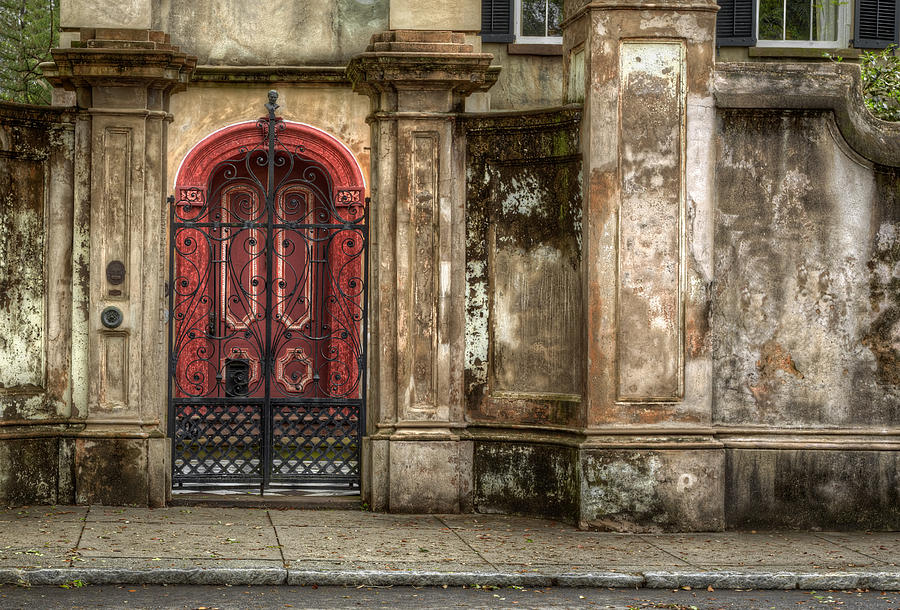 Closed Southern Gate - Charleston Historic District Photograph by Douglas Berry