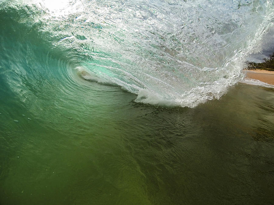 Nature Photograph - Closeout Wave by Brad Scott