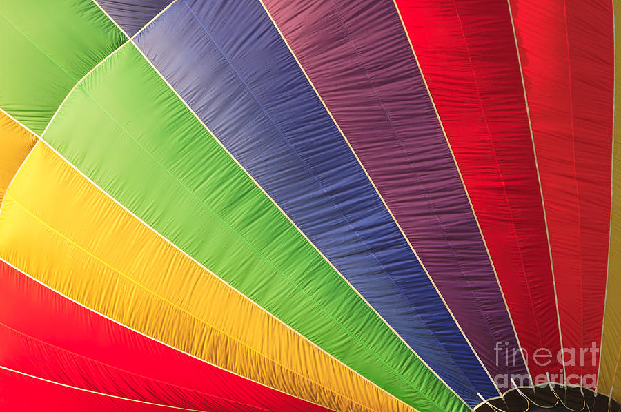 Closeup of a hot air balloon Photograph by Don Landwehrle