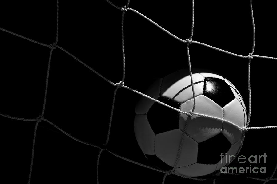 Closeup of Soccer Ball in Goal Photograph by Danny Hooks