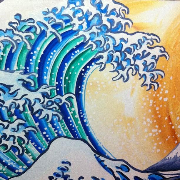 Hokusai Photograph - Closeup Of The Wave Behind Johnny Cash by Ocean Clark