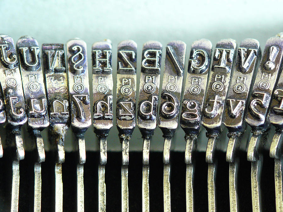Closeup Of Typewriter Keys Photograph by Ilona Nagy