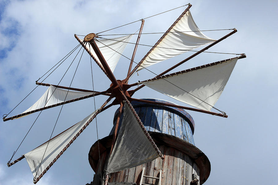 Cloth Sails On A Windmill Photograph By Robert Hamm Pixels