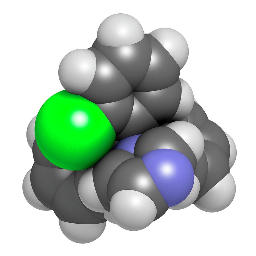 Athlete Photograph - Clotrimazole Antifungal Drug Molecule by Molekuul