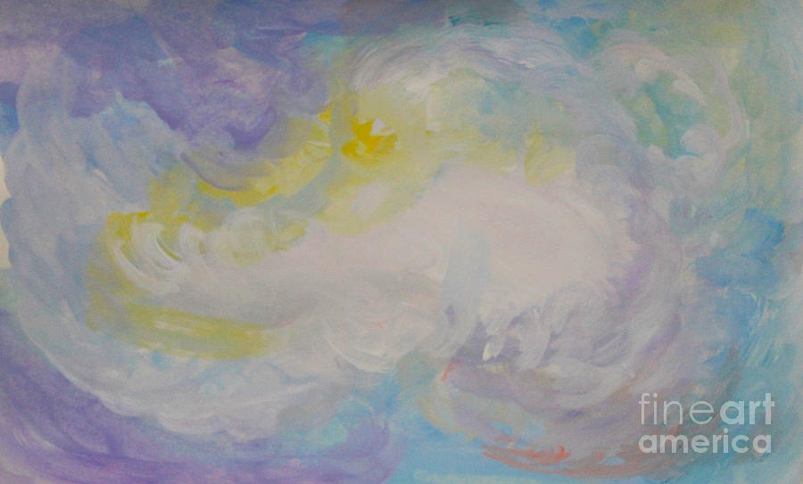 Clouds Painting - Cloud Abstract 3 by Anne Cameron Cutri