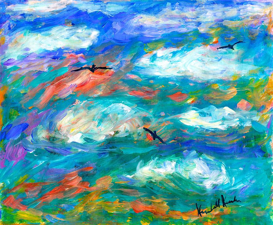 Nature Painting - Cloud flight by Kendall Kessler