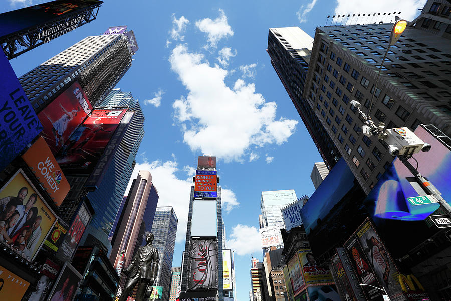 Cloud Floating Over The Times Square Photograph by Toshi Sasaki