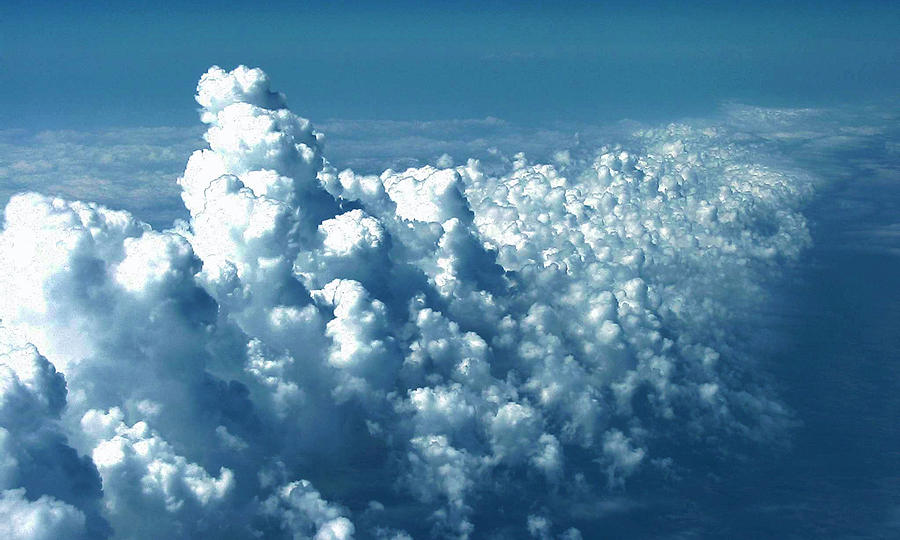 Clouds Photograph - Cloud Front by Ronald Larkins