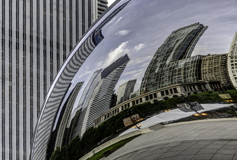 Chicago Photograph - Cloud Gate Detail by Matt Hammerstein