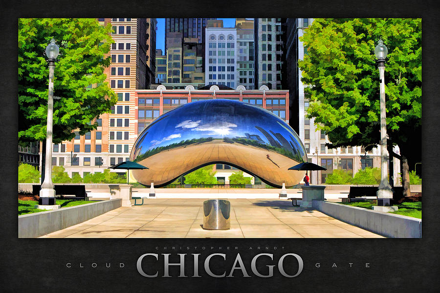 Cloud Gate Park Poster Painting by Christopher Arndt