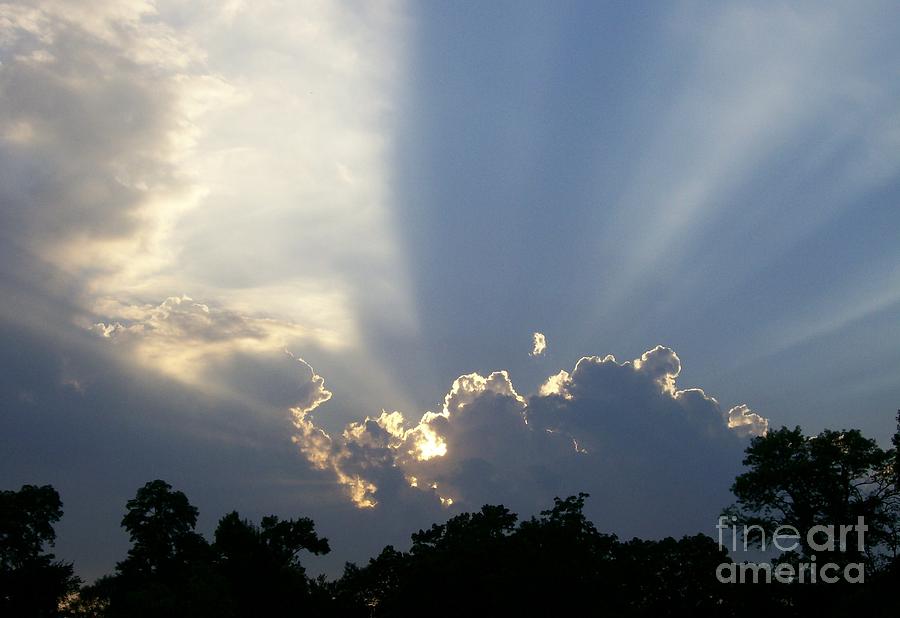 Sunset Photograph - Cloud Glow by Laurie Eve Loftin