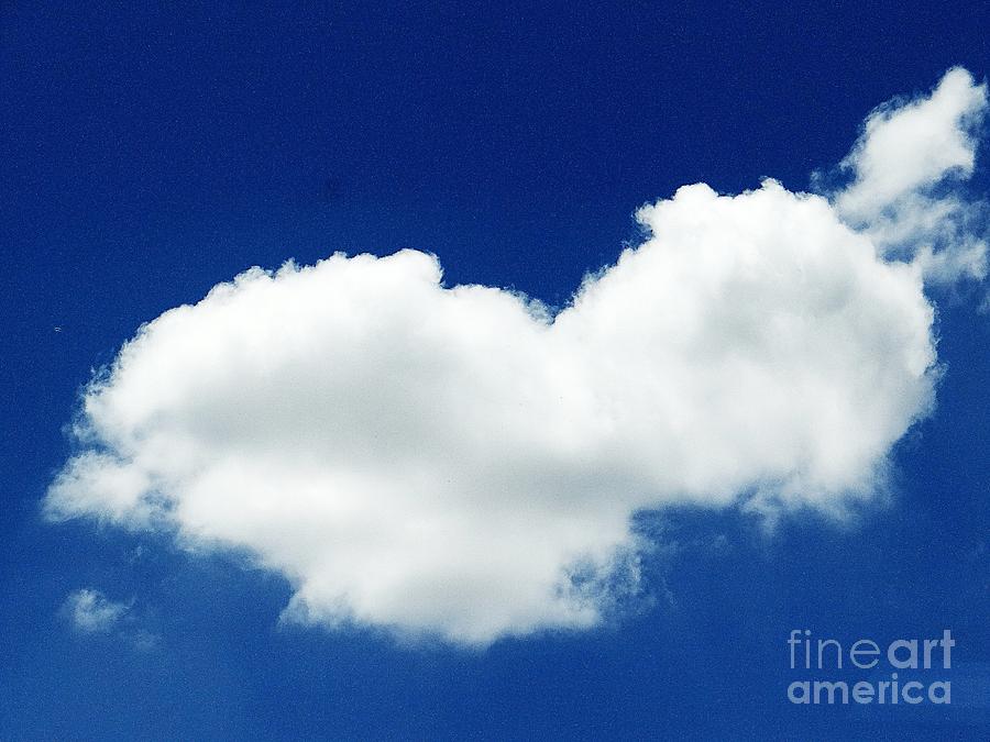 Cloud heart Photograph by Karin Ravasio