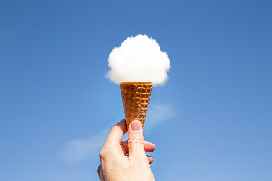 Cloud ice cream. Photograph by Artur Debat Cloud ice cream. Photograph by Artur Debat