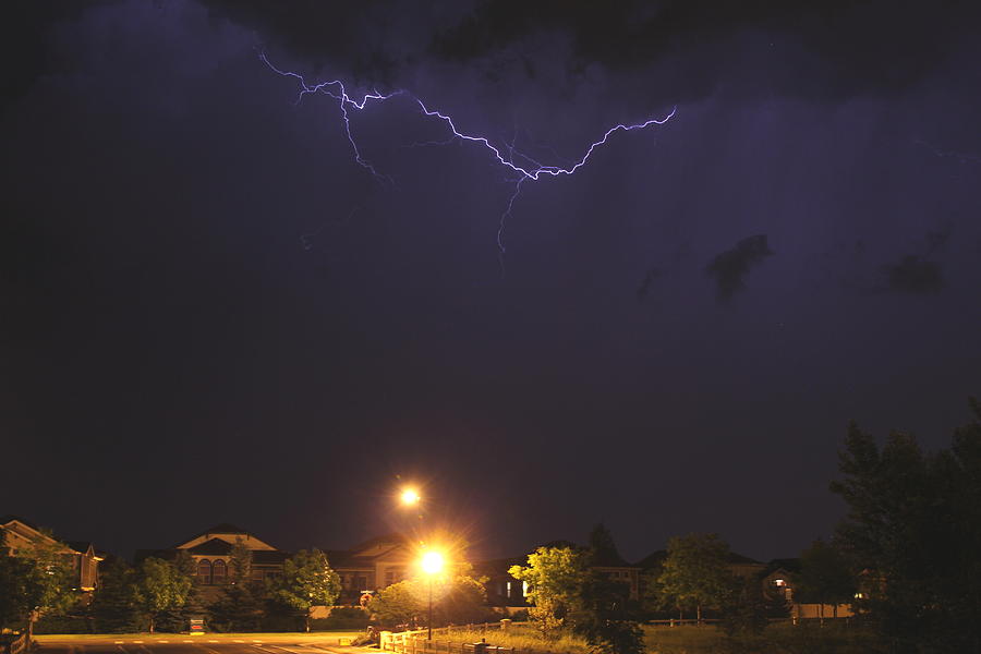 Cloud Lightning Photograph by Trent Mallett