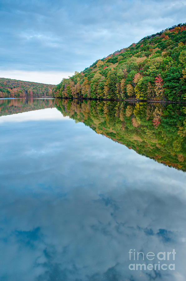 Fall Photograph - Lake - Cloud Mirror by JG Coleman