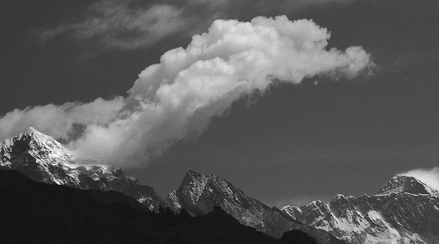 Landscape Photograph - Cloud over Everest by Kedar Munshi