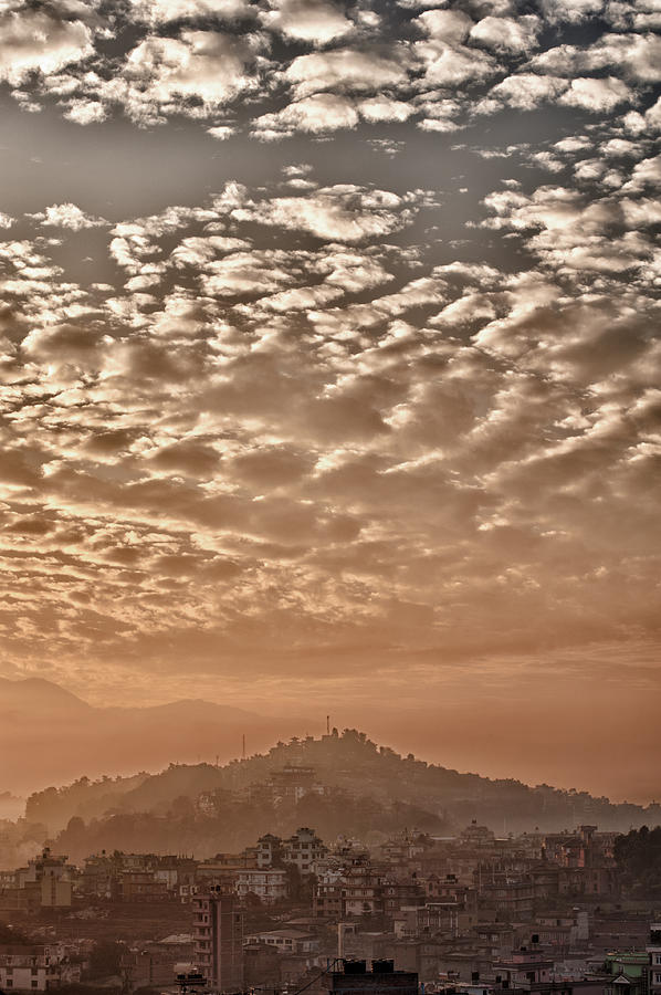 Cloud over Kathmandu Photograph by U Schade