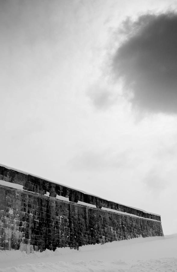 Cloud over Quebec City fortifications Photograph by Arkady Kunysz
