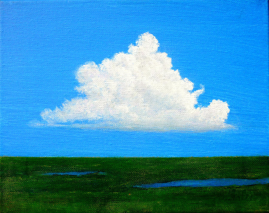 Cloud Over Wetlands Painting by Jim Whalen