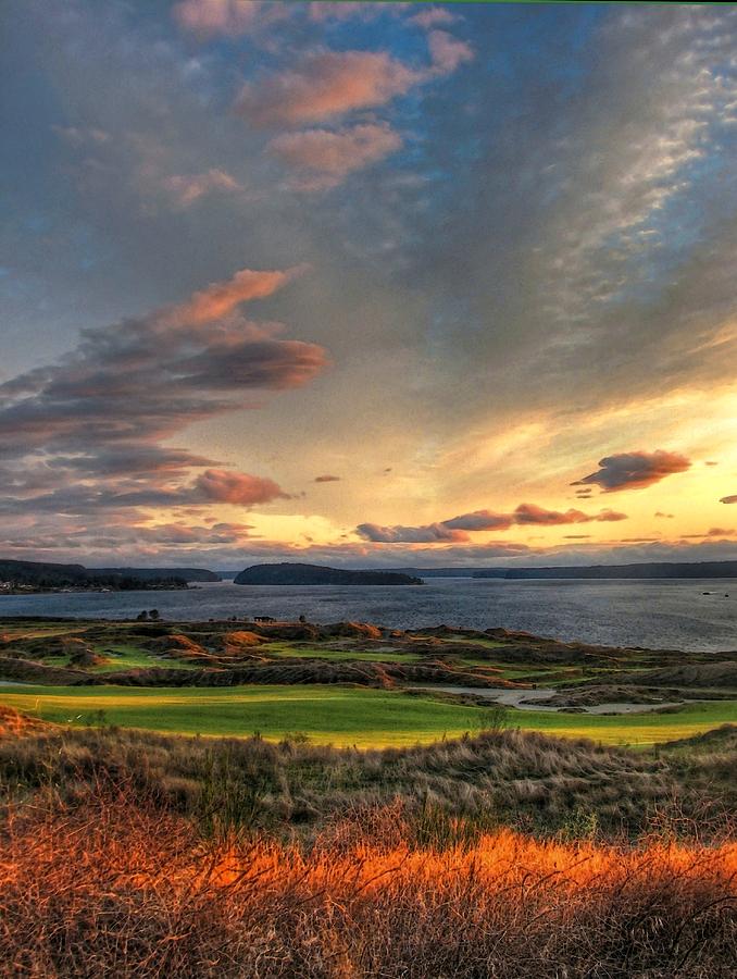 Cloud Serenity - Chambers Bay Golf Course Photograph by Chris Anderson